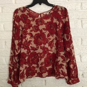 Forever 21 contemporary size M sheer blouse
